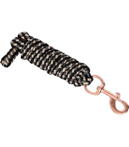 QHP Führstrick Für Pferde – 2 Meter Lang, Mit Panikhaken, Weiches Material
