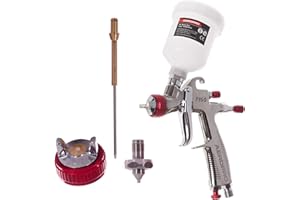 AEROPRO Mini pistolet à peinture professionnel LVLP 0,8 + 1,0