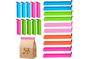 CHARMCHIC 20 Stück Verschlussclips, Tütenclips, 7cm und 11cm Clips für Tüten, Verschlussklammern Bunt, Klipser für Tüten Gute Dichtleistung, Verschlussclips für Lebensmittel, Küche Aufbewahrung & Organisation