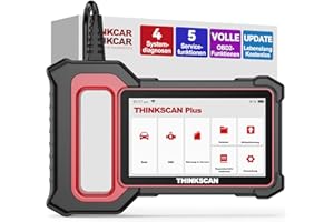 ‎THINKCAR thinkcar Diagnosegerät Auto, ThinkScan Plus S6 OBD2 Diagnosegerät Mit AutoVIN, Kfz Auslesegerät mit 5 Wartungsdiensten (Oil/SAS/EPB/TPMS/ETS) + 4 Systemdiagnosen (ECM/TCM/ABS/SRS), Kostenlose Nutzung
