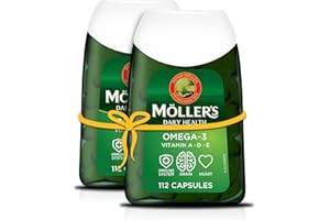 MÖLLER'S Moller’s ® | Capsules oméga-3 | Huile de poisson | Complément alimentaire nordique d'oméga-3 avec EPA, DHA, vitamines A, D et E | Marque vieille de 166 ans | Daily Health | 224 capsules