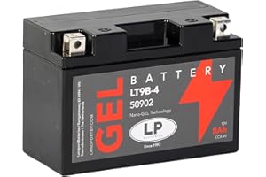 LP BATTERIES Batería de Gel para Moto Landport LP 12Volt, 8Ah /10Hr, 170 CCA- MG LT9B-4