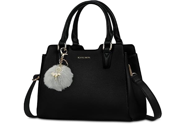 IGOLUMON Handväska Dam Väska PU-Läder Dam Axelväska Handväskor Handtasche Axelväskor Mode Messengerväska Väskor Tote med Justerbar Axelrem Handbag för Damer Damen Kvinnor Arbete Mote