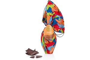 Venchi - Uovo di Cioccolato, Gusto Cioccolato Fondente 60%, con Sorpesa e Zainetto per Bambini e Teen, Senza Glutine, Vegano, 220 gr, Collezione Pasqua, Idea Regalo