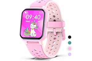 DIGEEHOT Reloj Inteligente Niños con Juegos, Smartwatch Niñas Impermeable IP68 20 Modos Deportivos, Pulsera Actividad Inteligente con Pulsómetro, Contador de Calorias, Monitor de Sueño, Regalo para Niños Niñas