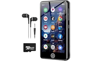 AGXOV 80GB Reproductor MP3 con Bluetooth y Wi-Fi, 4,02 Pulgadas Pantalla Táctil MP4 Player, Reproductor de Música Android con Spotify, Amazon Music, Deezer, Radio FM, Lector de E-Books (Negro)