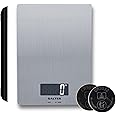 Salter 1103 SSDR Digital Kitchen Scale - 5 Kg Max Capacity, Sleek Food Weighing Baking/Cooking Scales, LCD Display, Premium S