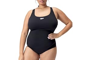Speedo ECO Endurance+ Medalist (Plus Size) Maillot de Bain Femme, Noir, 52
