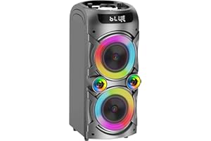 TYOTY Portable Bluetooth Speaker 100W Big Powerful Wireless Boombox TWS Pairing Loud Stereo Sound Deep Bass Large Party Speakers with Subwoofer LED Lights for Outdoor Home Camping