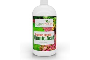 GS Plant Foods Humic Acid Liquid Fertiliser, Concentrate Fertiliser for Plants with Humic & Fulvic, Enhanced Nutrient Uptake & Soil Conditioning Plant Food