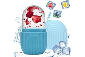 Vasmeiy Ice Roller Gesicht, Eisroller Gesicht Auge Massagegerät, Silikon Wiederverwendbares, für Gesicht Straffung, Pore Verkleinern, Reduziert Schwellungen, Falten Aufhellen, Hautpflege (Blau)