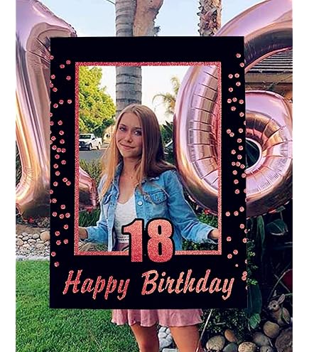 Kit 36 Accessori Per Foto Di Compleanno 18 Anni - Props Divertenti Per Cabina Fotografica Party - Foto 3