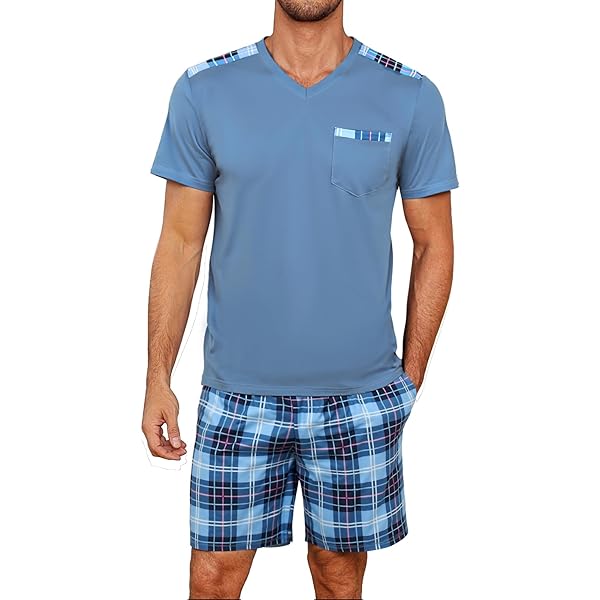 Litherday Pyjama Homme Hiver Coton Ensemble De Pyjama à