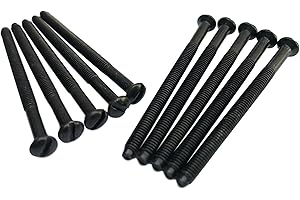 Taskar 50mm Black Nickel Electrical Socket Screws (10 Pack) M3.5
