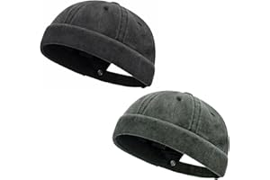 Initlove Docker Hat for Men Vintage Brimless Sailor Hat Beanie Cap