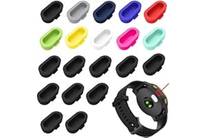 KLINNA 20 tapones antipolvo de silicona para Garmin Fenix 8/7/7Pro, Venu 3/2, Forerunner 965/265/165/55 & Instinct 3/2/2X, protege el puerto del cargador, tapa de protección contra el polvo