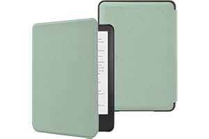 DMLuna Case for All-New 6" Kindle 11th Generation 2024/2022, Model:C2V2L3, Ultra Thin and Lightweight Smart Protective Durable Premium PU Leather Cover with Auto Sleep Wake Function - Agave Green