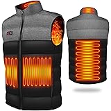 Tonfarb Heated Gilet for Men, Heating Jacket with 3 Adjustable Temperature USB Electric Heated Body Warmer for Men, Thermal H