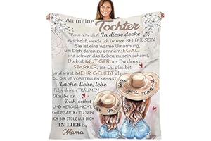 ACCZ Tochter Geschenke von Mama, Decke Geschenk für Tochter, Mutter Tochter Geschenk, Kuscheldecke für Meine Tochter Geschenk Geburtstag, Weihnachten, 18 Geburtstag Mädchen