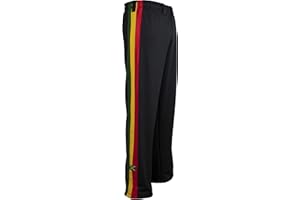 JL SPORT Unisex czarne spodnie dresowe Reggae dla dorosłych Jamajka Sport Abadas do sztuki walki spodnie dresowe (jamajskie, reggae)