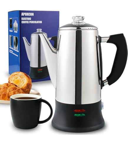 Electric Coffee Brewer Presto Percolator Coffee Pot Maker With