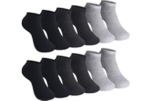 L&K-II 92201VA Skarpetki do sneakersów, krótkie, damskie/męskie, stopki, oddychająca bawełna, czarne/białe/szare, po 12/24/36 par