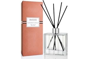 ‎M&SENSE M&SENSE Duftstäbchen Set, 200ml Zimt & Vanille Duft, Aroma Diffuser mit 7 Stäbchen, langanhaltender Raumduft für Badezimmer, Schlafzimmer, Regal, Geschenkidee für Sie, MSRD0106