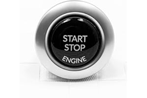 FORMA E-COMMERCE Start Stop Engine Knopf (1 Stück) Aufkleber Reparatur Schalter Schutz Kappe Austausch Taste Tastenabdeckung zündschlüssel Cover Zündung Schwarz