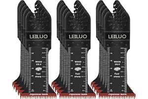 LEILUO 15 stycken oscillerande multiverktyg sågblad 70 mm Japan tänder