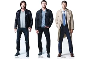 Star Cutouts SC4635 Supernatural Shelf Top Pack – Dean, Sam & Castiel Sagome in cartone da 31 cm per fan, collezionisti e decorazioni per la stanza