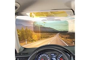 BOSCOW Auto Sonnenblende, Windschutzscheiben-Sonnenschutz, 13-18cm Klemmbereich, Blend- UV- und Schneeblindheitsschutz, Tag und Nacht, Extra Dick, Sicher und Stabil Frontscheiben