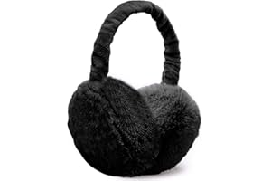 UQTUKO Paraorecchie Invernali, Pieghevole Paraorecchie Donna Uomo Bambini Paraorecchie Caldi di Peluche Plush Earmuffs Invernali Paraorecchie per Esterno, Taglia unica