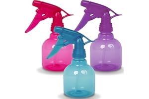 ‎DILARA Professionelle Sprühflaschen klein - 200ml für Pflanzen, Blumen und Friseurbedarf - Leere Sprühflasche (Grün, Lila und Pink)