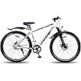 Vaux Ibex MTB Cycle for Men 29T with Double Disc Brakes & Front Suspension, 29inch Single Speed Bicycle for Adults with 18" Steel Frame, Alloy Rims & Ralson Tyres, Age Group 15+ Years(Matte-Blue)