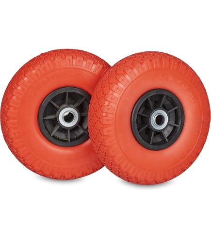2x Sackkarrenräder 3.50-4 / 3.00-4 Mit Kugellager – Ersatz Für Bollerwagen & Co.