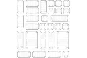Mgee Schubladen Organizer mit 4 Größen, 28 Stücke Schubladen Ordnungssystem, Kunststoff Schminktisch Organizer Einsetzbar für Makeup, Küchen, Bad, Büro