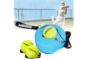 BOOSTEADY Tennis Allenatore Portatile con Base Metallica e Rimbalzo Infinito Tennis, per Adulti, Bambini e Principianti, Blu