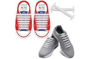 HOMAR Cordones Elásticos para Zapatillas Deporte Cordones Silicona para Niños y Adultos Cordones de Goma con 13 Colores Atacadores Elásticos