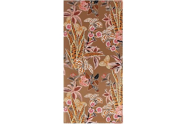 Color Pop® Etui livret de Famille (Imprimé Fleurs) - Fabrication française - en PVC - Protège Document - 22 x 10,5 cm