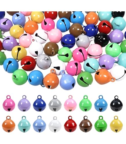 280 Pièces Grelots Miniatures 10mm En Métal - Argent Et Doré - Pour Décorations Noël, Bijoux DIY, Bricolage
