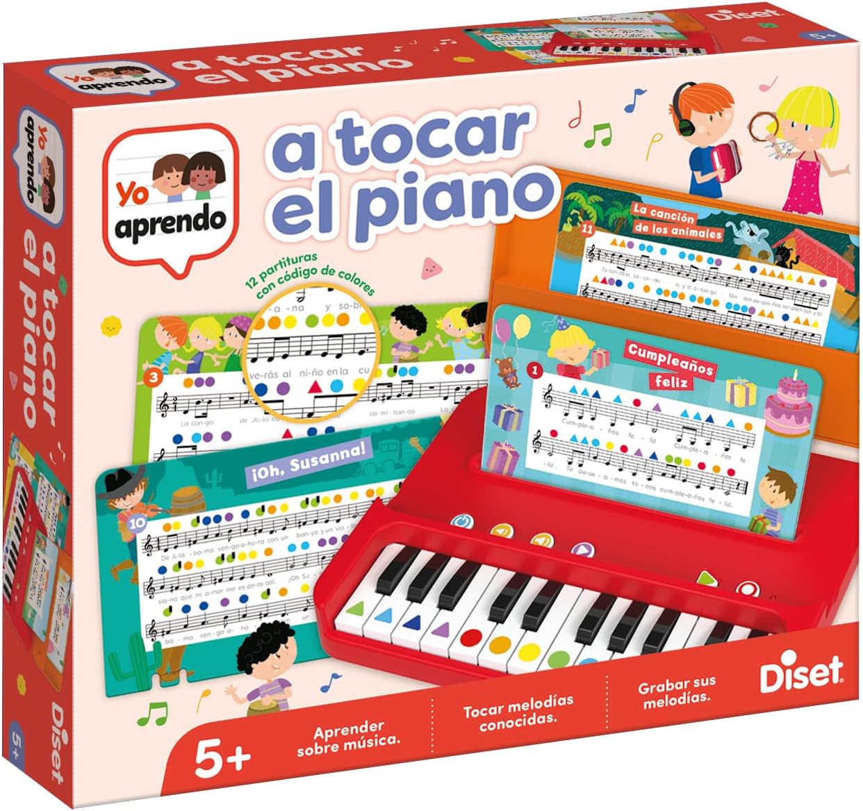 Diset - Yo aprendo a Tocar el Piano, Juego Educativo a Partir de 5 años