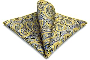 S&W SHLAX&WING Herren-Einstecktuch sortiert Paisleymuster für Anzugjacke Business XL