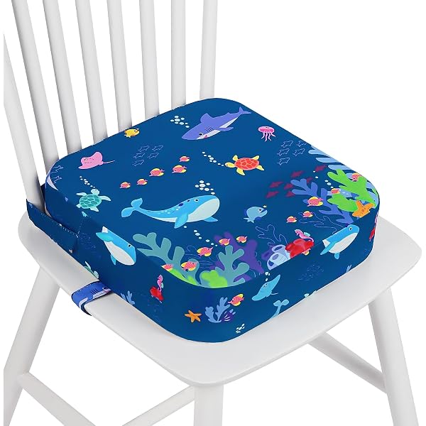 Rehausseur De Siège Enfant 10 Cm - Housse En Cuir PU Lavable, Mousse Haute Densité - Avec 2 Sangles De Sécurité Antidérapantes - Portable - 6