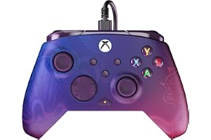 Turtle Beach Rematch Advanced Wired Gaming Controller Licensed for Xbox Series X|S, Xbox One, Windows PC - Colorful, Remappable Buttons, Hair Triggers, Audio Controls, Impulse Triggers - Purple Fade