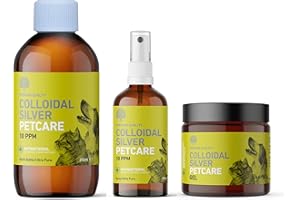 NATURES GREATEST SECRET Nature's Greatest Secret Antibacterial Premium Quality Colloidal Silver Petcare Essentials Kit - Petcare 10ppm 250ml Bottle, Petcare 10ppm 100ml Spray & Petcare Gel 100g