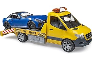 bruder 02675 - Trasportatore Mercedes Benz Sprinter con modulo luci e suoni, Roadster, Cabrio