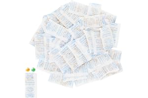 KASURE Sachets Silica Gel 10g x 40pièces ,sachet anti humidité,10g Sachets de Gel de Silice,Pour Cuisines, Aliments, Filament 3D, Chaussures,avec la couleur orange indiquant
