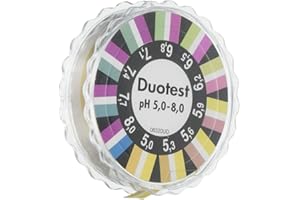 Camlab 1138826 Duotest PH 5.0–8.0 Bande, bobine de 5 m X 10 mm