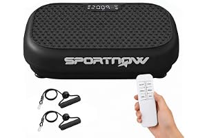 SPORTNOW Vibrationsplatta vibrationsplatta med 120 intensitetsnivåer