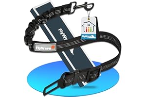 FlyWave Ceinture De Sécurité pour Chien, Ceinture Chien Voiture Réglable, Universel Ceinture Securite Chien Voiture, Robuste Ceinture Voiture Chien pour Tous Les Types De Chiens |Fermoir en D